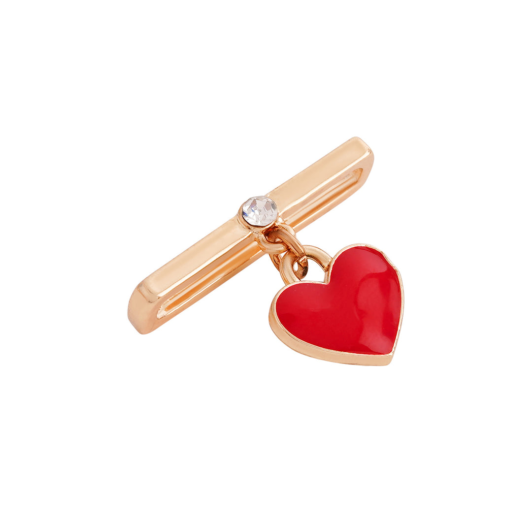 Euphoria Gold And Red Ring Watch Charm
