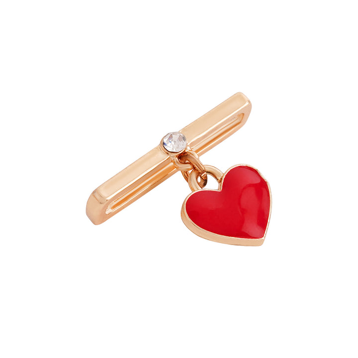 Euphoria Gold And Red Ring Watch Charm
