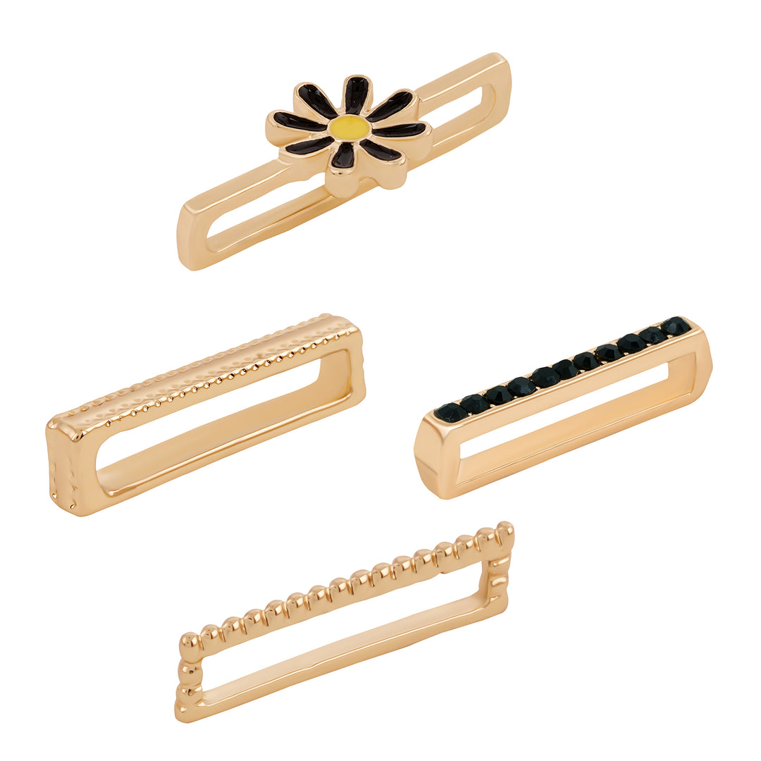 Summery Black Ring Watch Charm