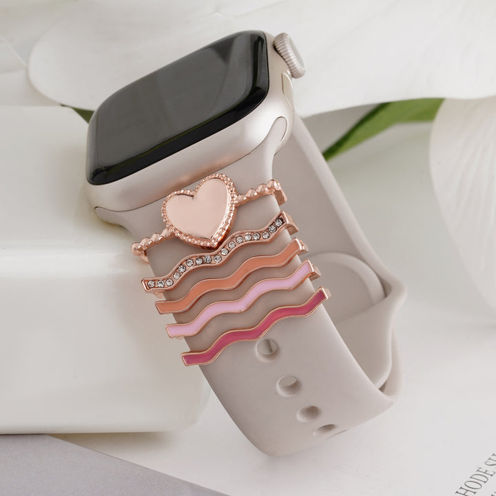 Blushing Love Whispers Multicolour Ring Watch Charm