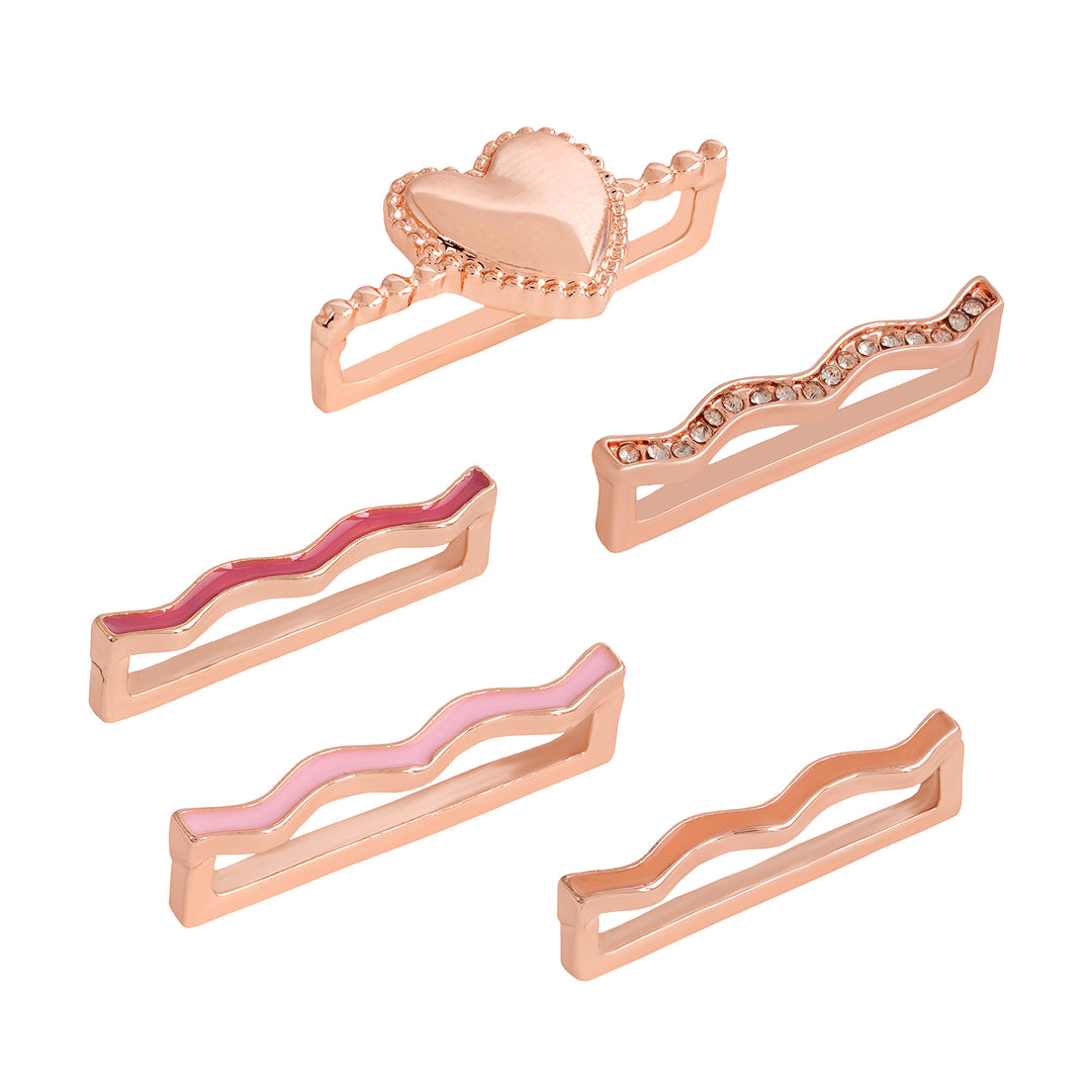 Blushing Love Whispers Multicolour Ring Watch Charm