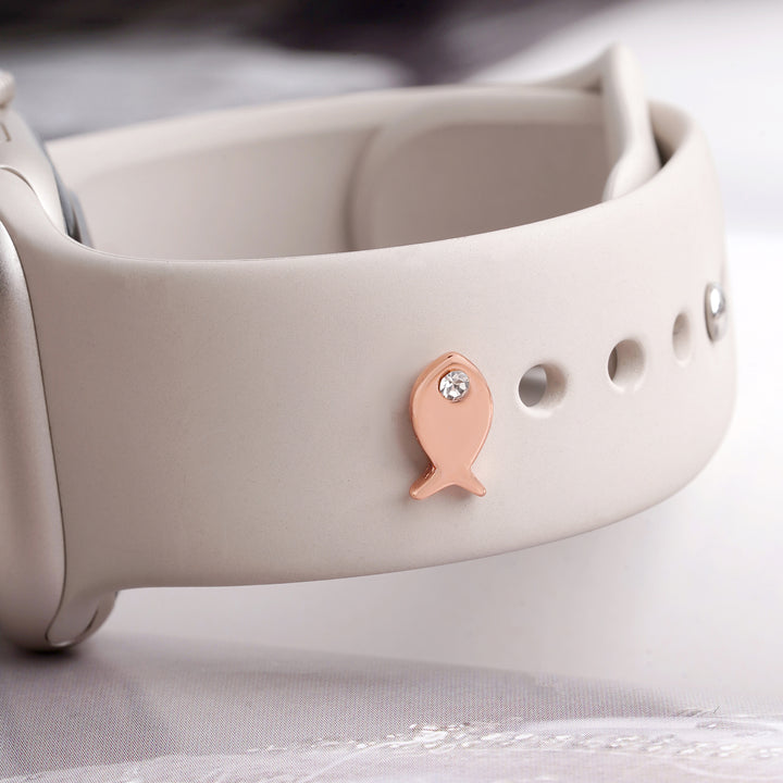 Fishie Rosegold Pin Watch Charm