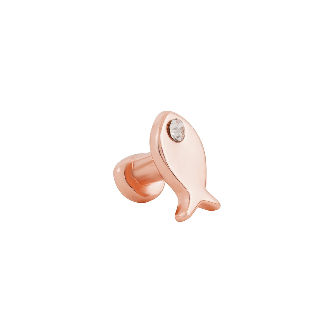 Fishie Rosegold Pin Watch Charm