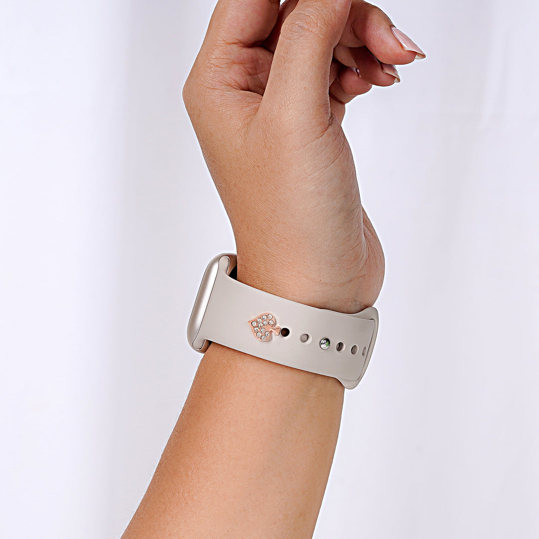 Queen Of Spades Rosegold Pin Watch Charm