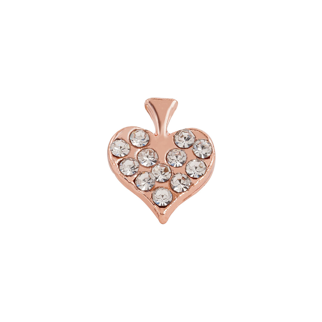 Queen Of Spades Rosegold Pin Watch Charm
