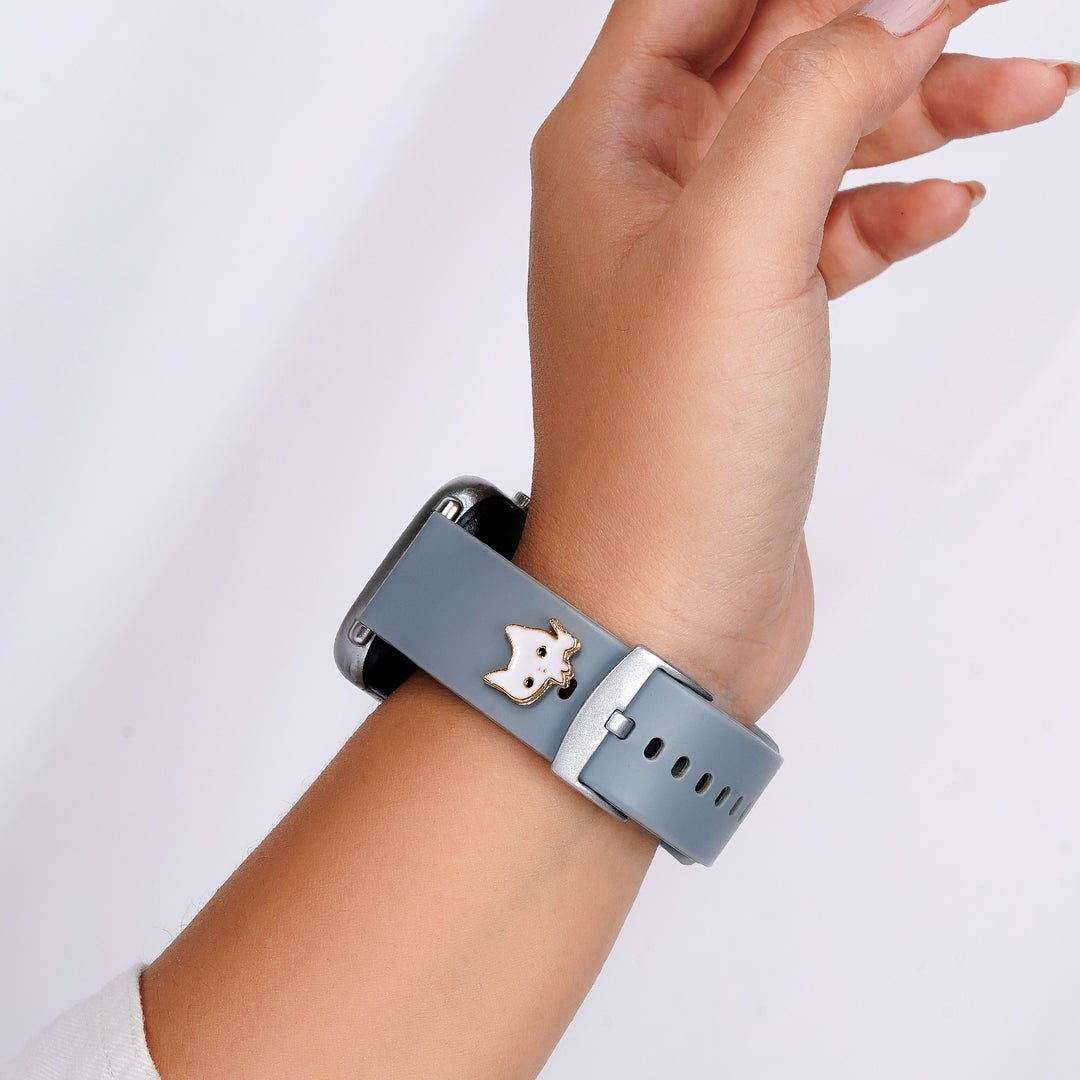 Purrfect White Pin Watch Charm