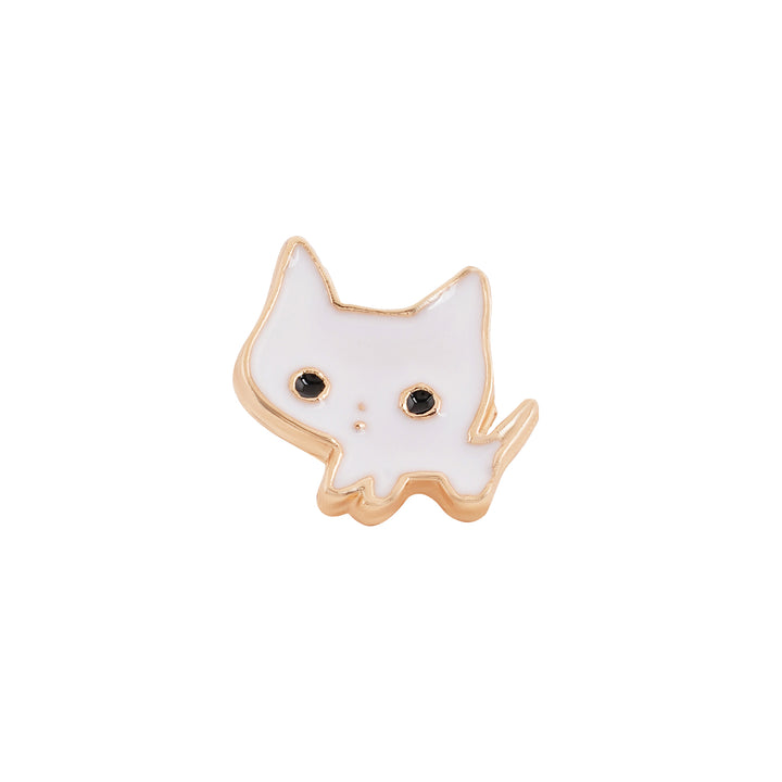 Purrfect White Pin Watch Charm