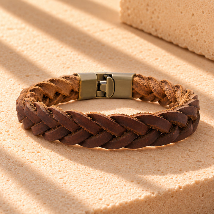 Jack Braided Brown Men's Bracelet