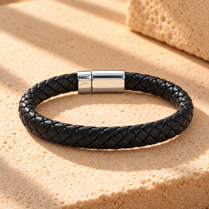 Caleb Black Braided Men's Bracelet
