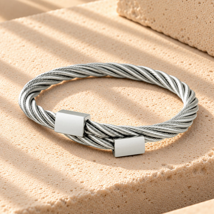 Silver Twisted Men's Kada