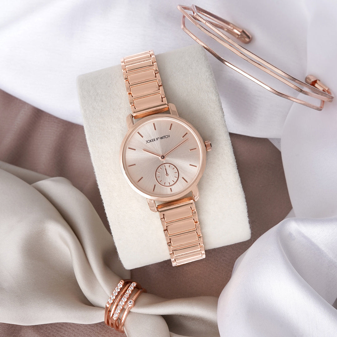 LLOYD☆Heart Bracelet Rose Gold l Watch★2way★ Lauren Ralph Lauren Gold-Tone Vintage Rose Heart Lock Link