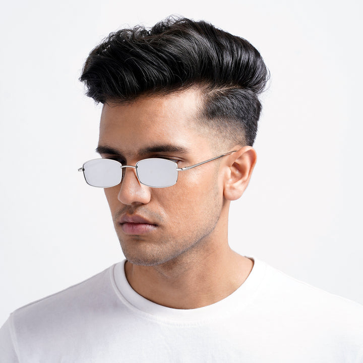 Jisu Rectangle Grey Sunglasses