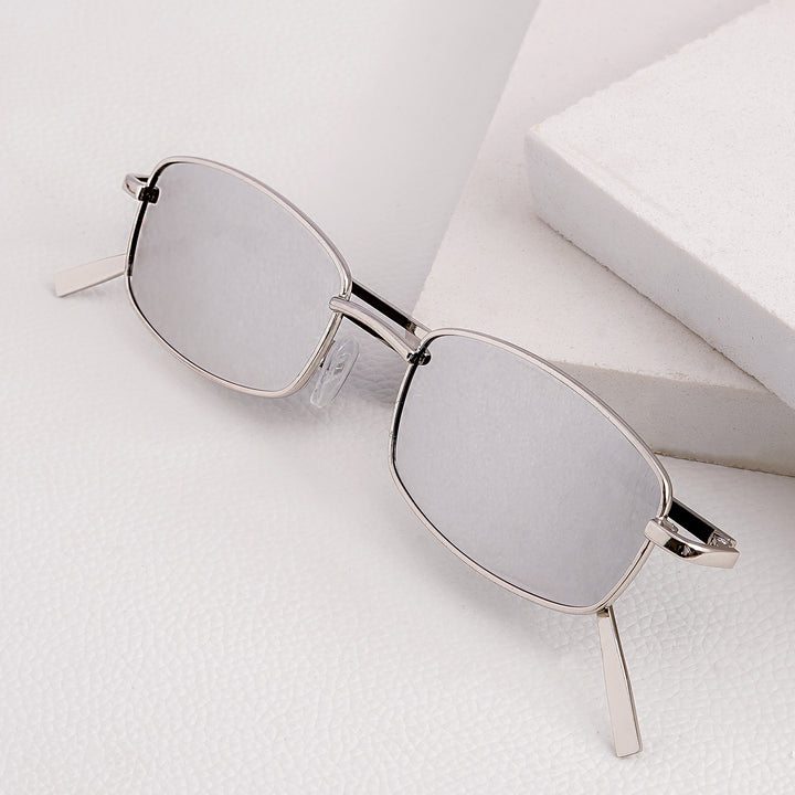 Jisu Rectangle Grey Sunglasses