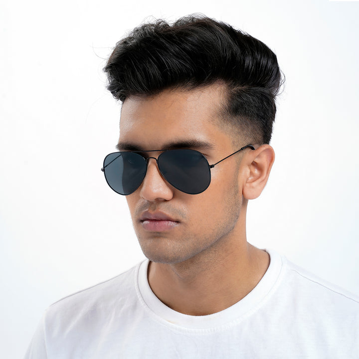 Rafael Black Aviator Sunglasses