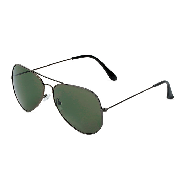 Rafael Black & Green Aviator Sunglasses