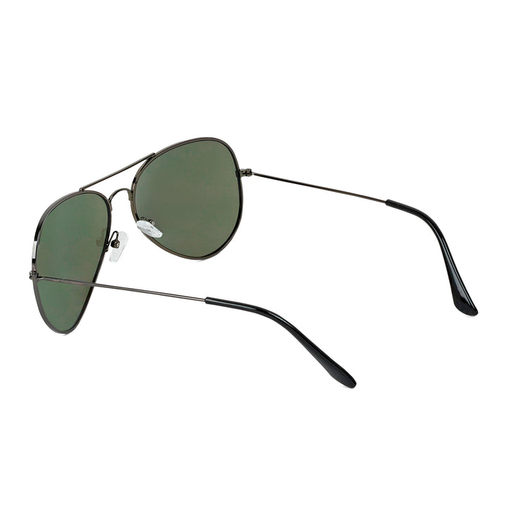 Rafael Black & Green Aviator Sunglasses