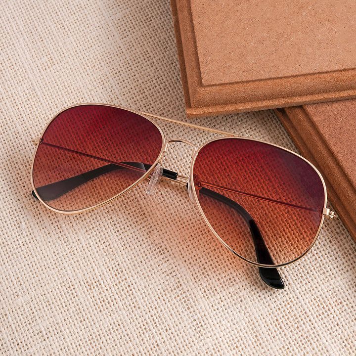 Rafael Brown Aviator Sunglasses
