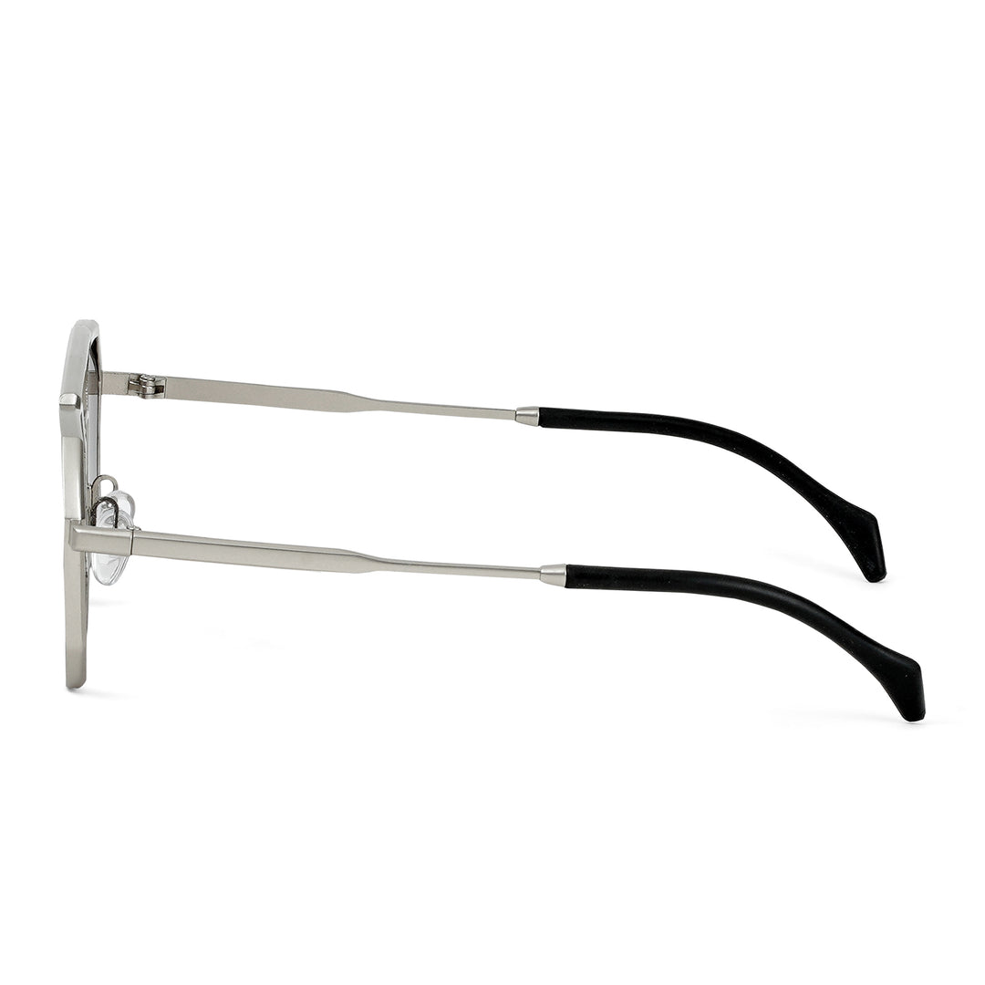 Urbano Silver Grey Rectangular Aviators