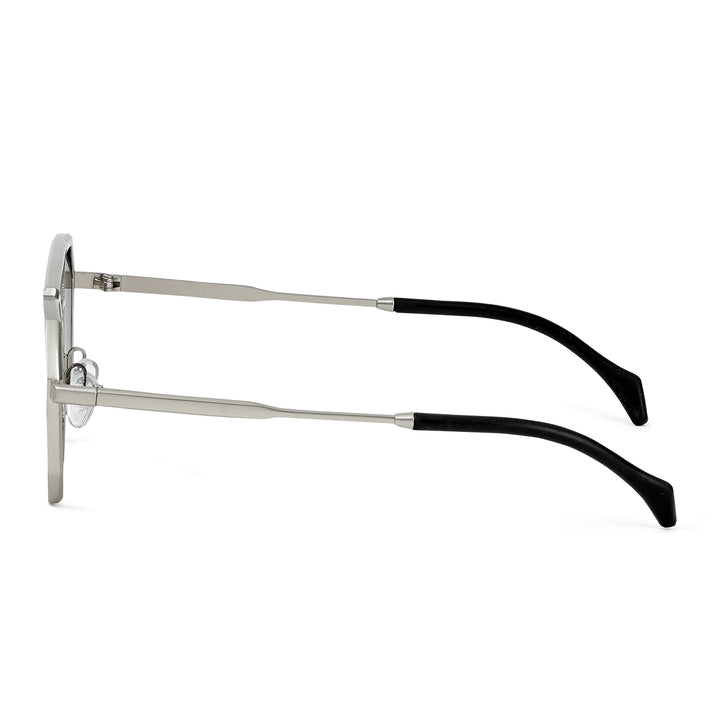 Urbano Silver Grey Rectangular Aviators