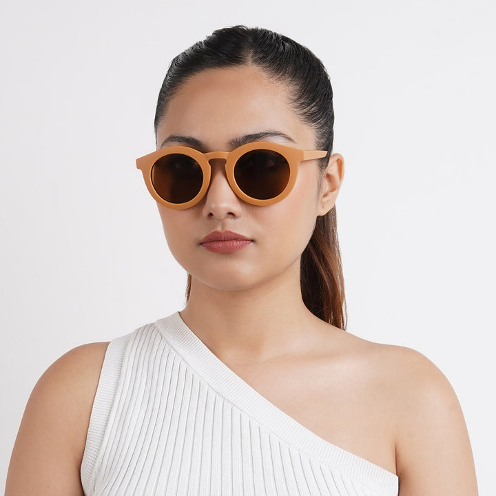 Dion Orange  Clubmaster Sunglasses