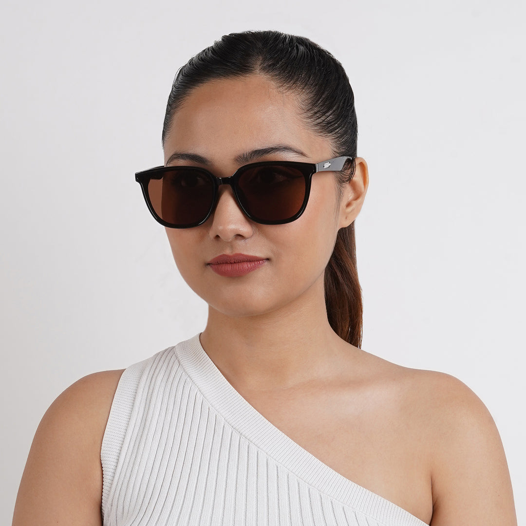 Rei Black and Orange Wayfarer Sunglasses