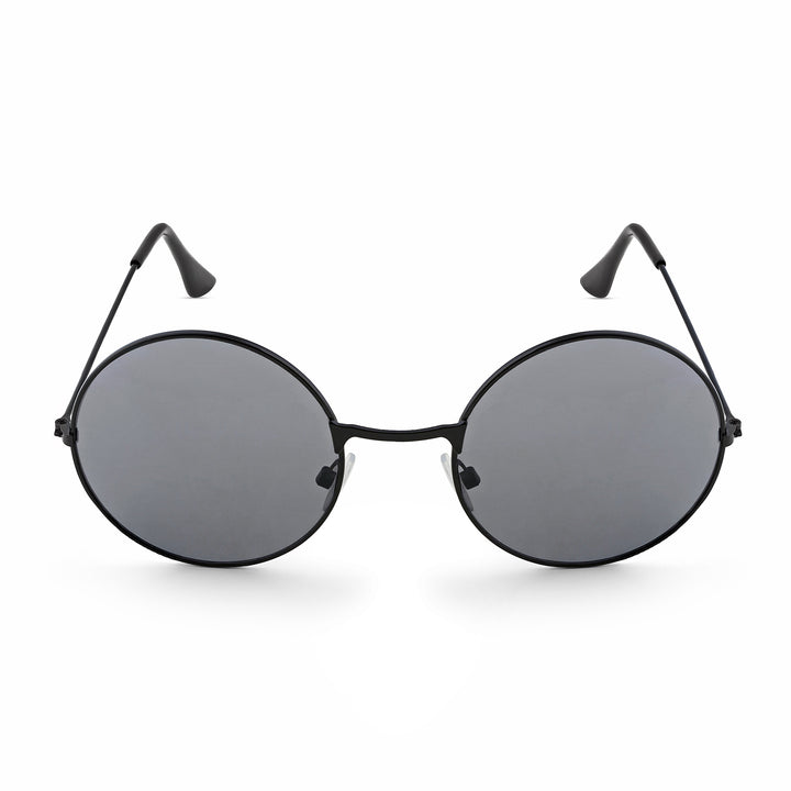 Dusk Round Black Frame Sunglasses