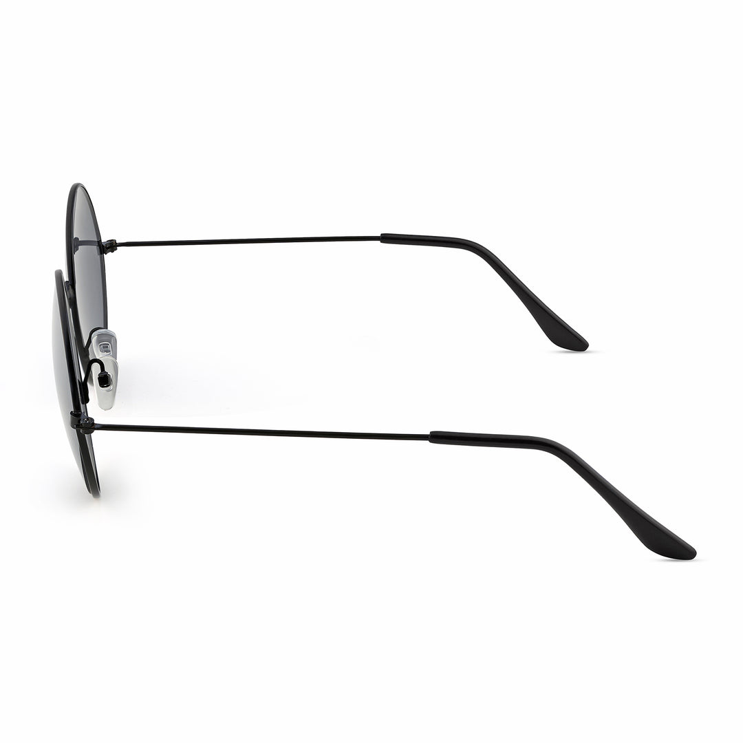 Dusk Round Black Frame Sunglasses