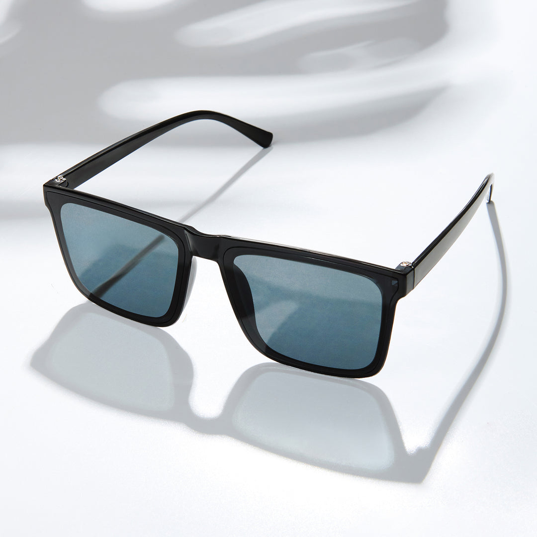 Aura Wayfarer Black Sunglasses