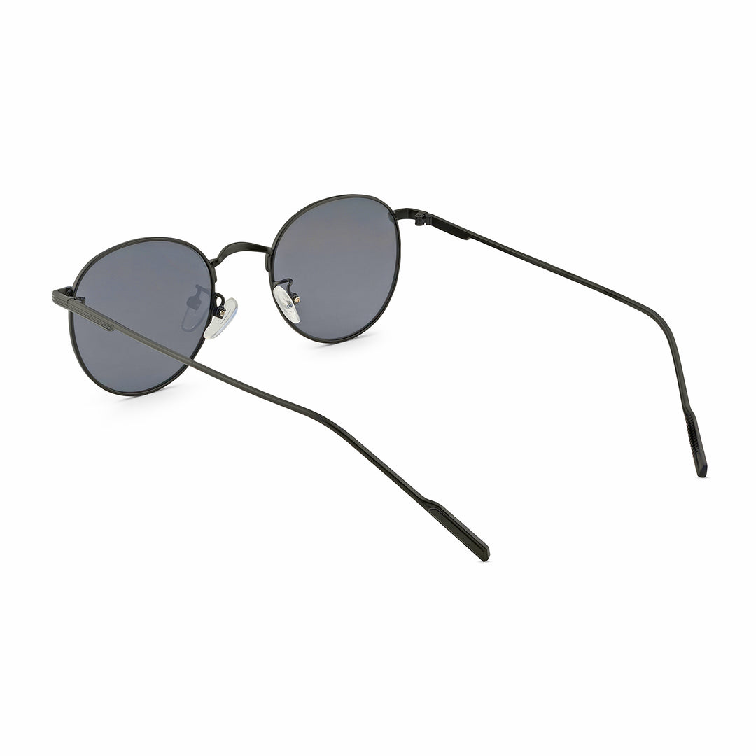 Gaze Round Black Sunglasses