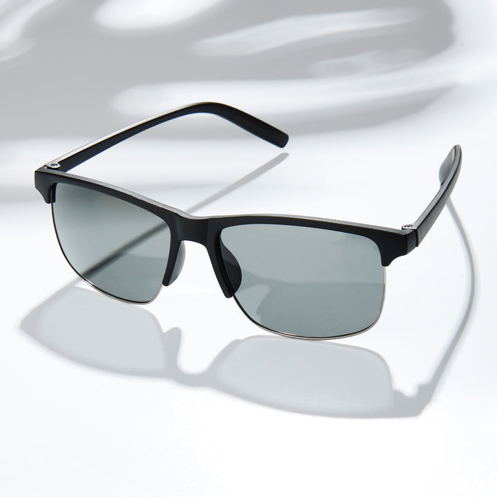 Vogue Rectangular Grey Lens with Black Frame Sunglasses
