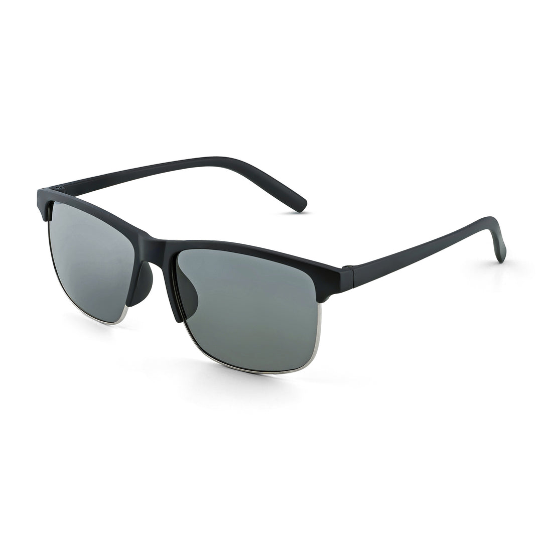 Vogue Rectangular Grey Lens with Black Frame Sunglasses