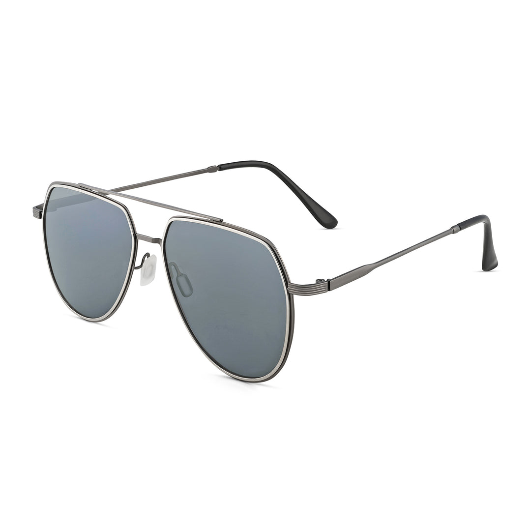 Maven Aviators Grey Sunglasses