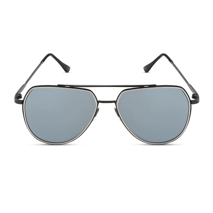 Maven Aviators Grey Lens and Black Frame Sunglasses