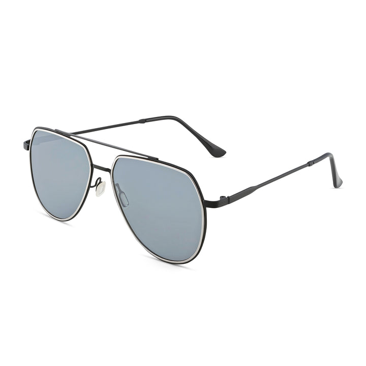 Maven Aviators Grey Lens and Black Frame Sunglasses