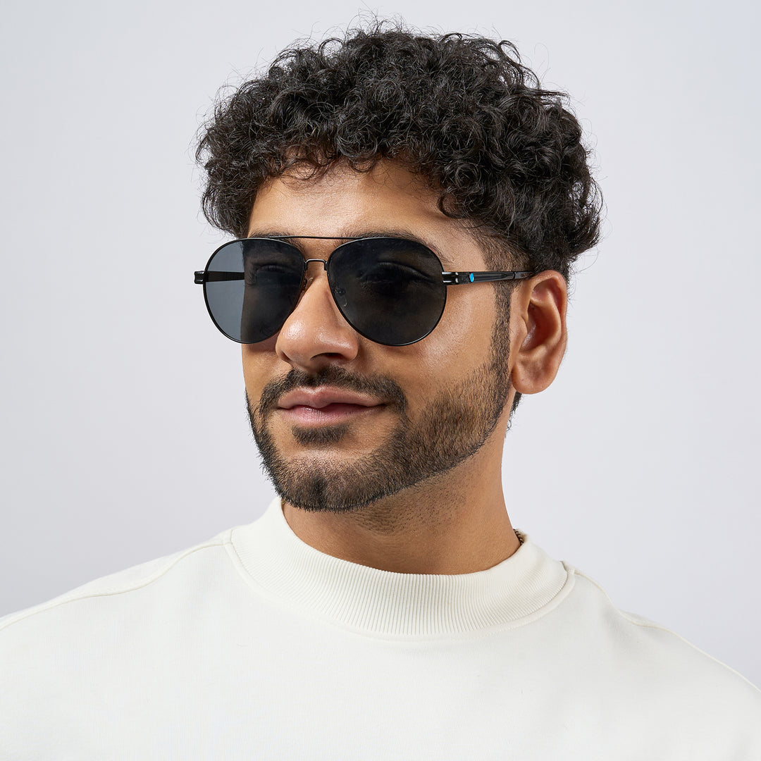 Top Gun Aviators Black Sunglasses