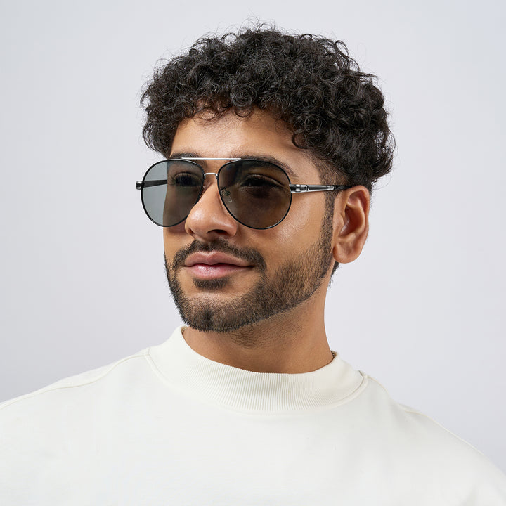 Top Gun Aviators Colour Changing Lens and Black Frame Sunglasses