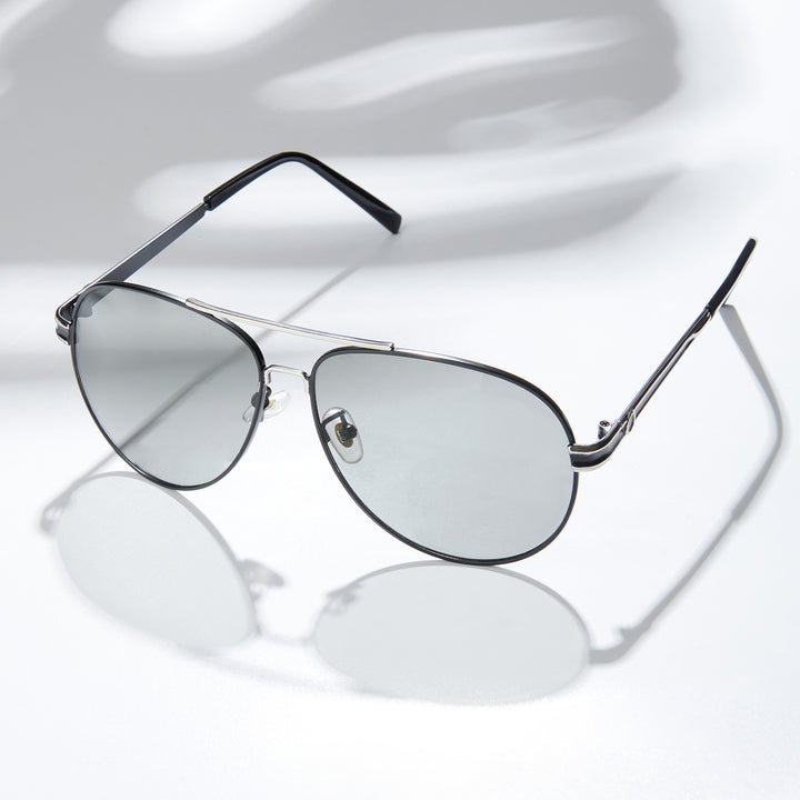 Top Gun Aviators Colour Changing Lens and Black Frame Sunglasses