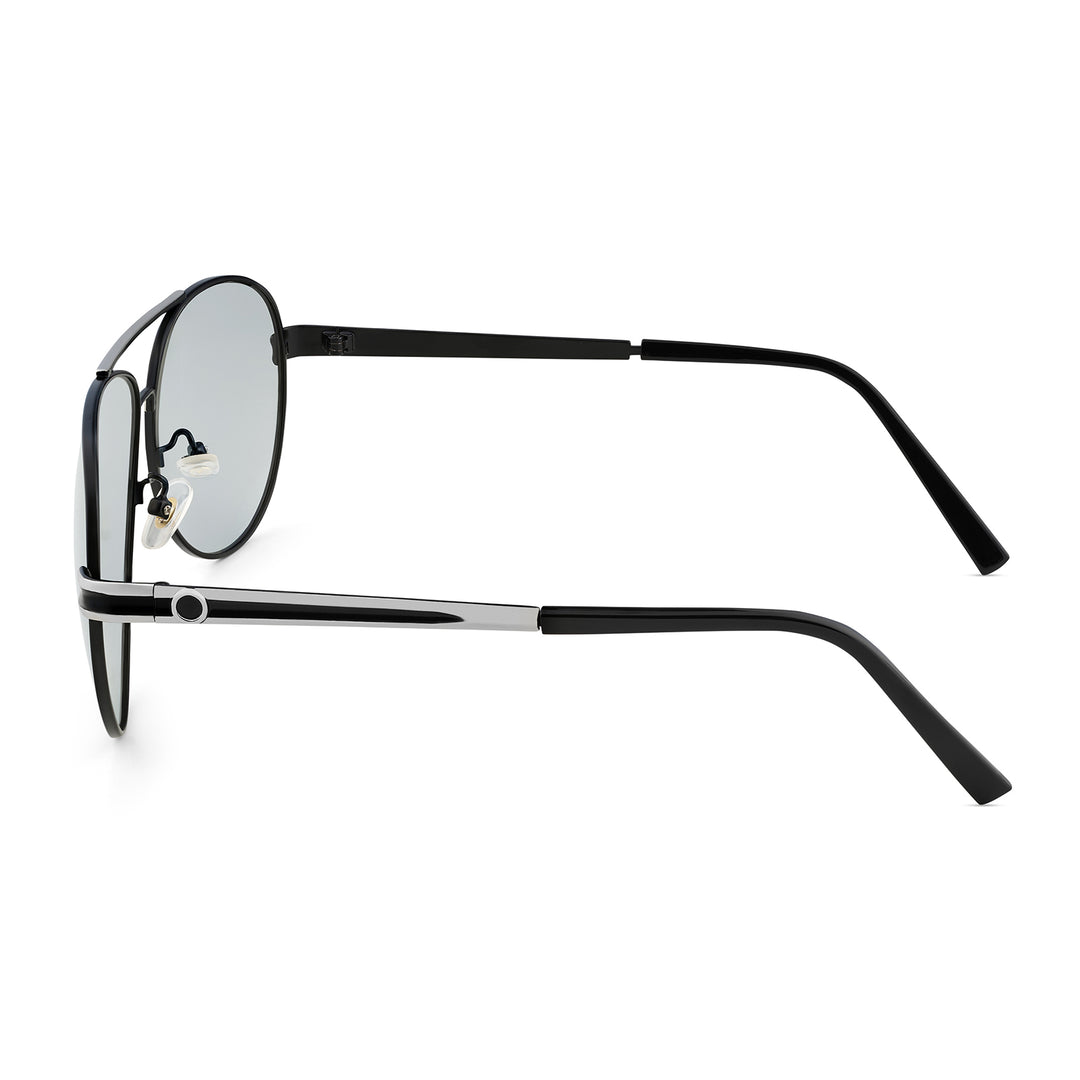 Top Gun Aviators Colour Changing Lens and Black Frame Sunglasses