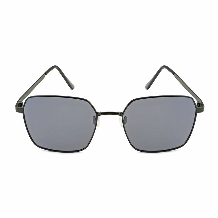 Enigma Square Black and Grey Lens and Black Rimmed Sunglasses