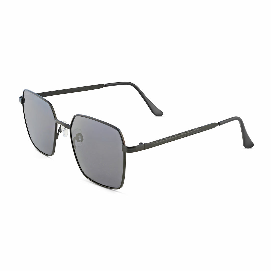 Enigma Square Black and Grey Lens and Black Rimmed Sunglasses