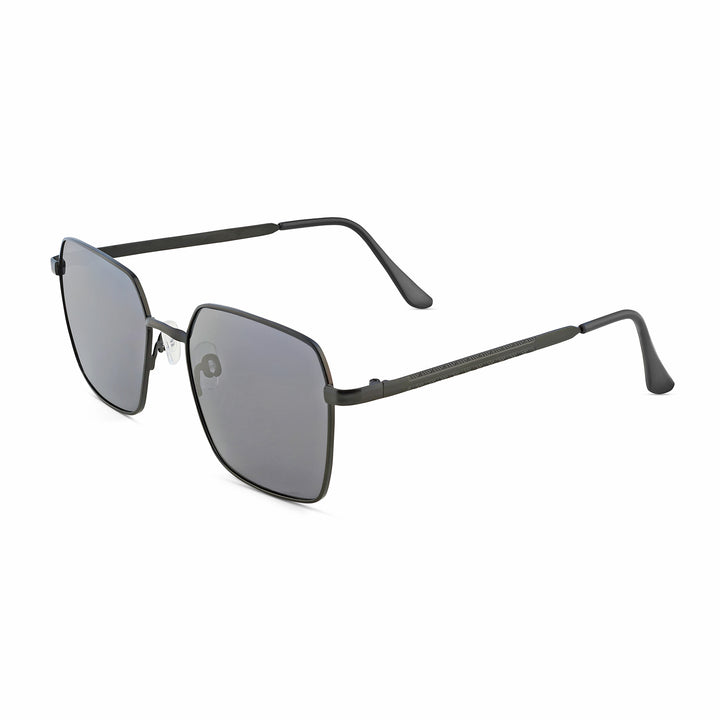 Enigma Square Black and Grey Lens and Black Rimmed Sunglasses