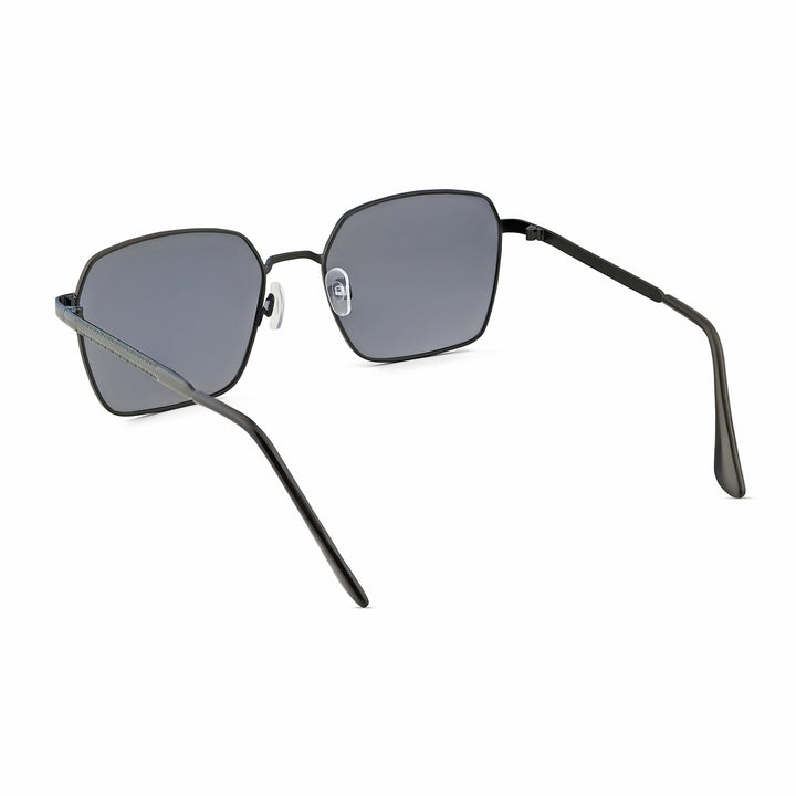 Enigma Square Black and Grey Lens and Black Rimmed Sunglasses