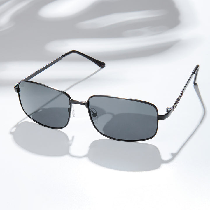 Venus Rectangular Black Grey Lens and Black Frame