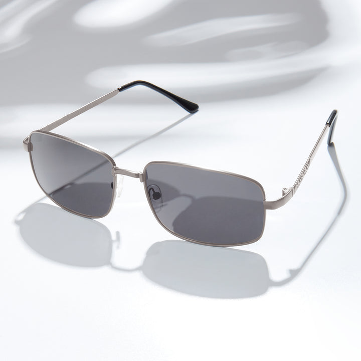 Venus Rectangular Black Grey Lens and Ash Grey Frame