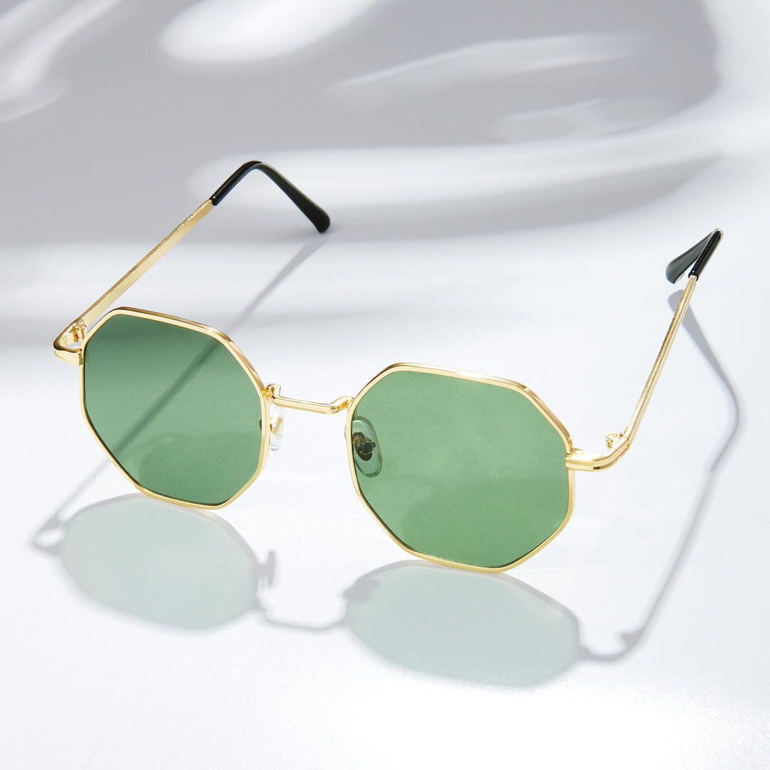 Vintage Classic C 18kt Gold Sunglasses, Gradient Green Lenses Vintage Classic C 18kt Gold Sunglasses, Gradient Green Lenses