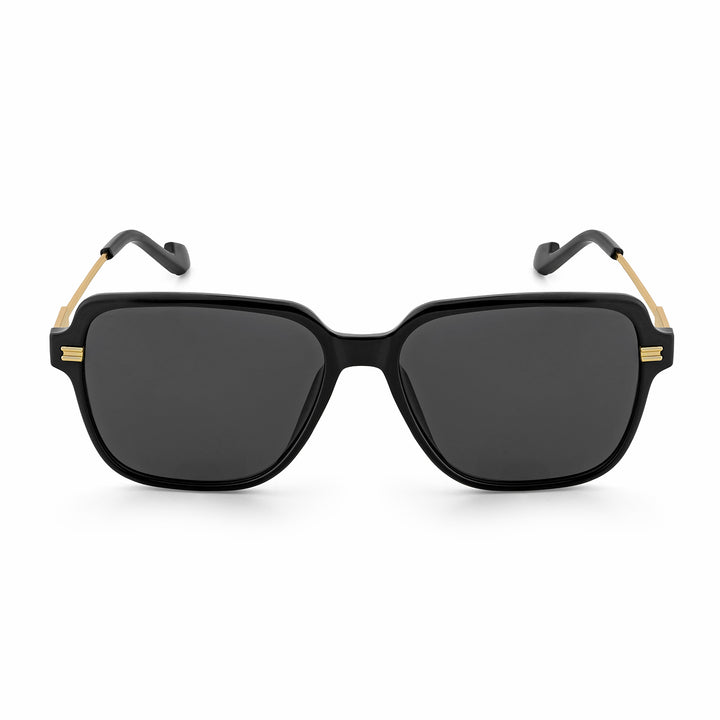 Westora Square Sunglasses With Black Frames And Black Lenses