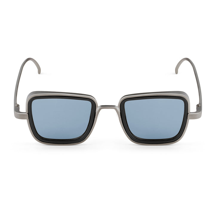 Rustic Black Lense Sunglasses With Black Frames