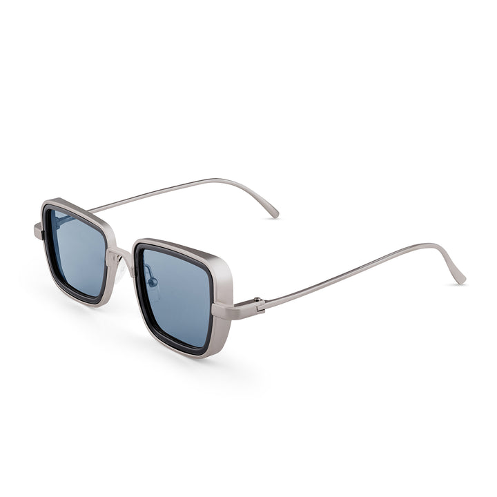 Rustic Black Lense Sunglasses With Black Frames