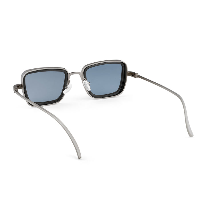 Rustic Black Lense Sunglasses With Black Frames