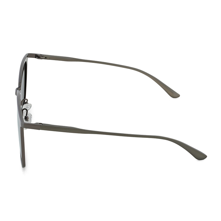 Sal Rectangle Dark Grey Frame Grey Sunglasses